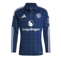 Maglie da calcio Manchester United Seconda Maglia 2024-25 Manica Lunga